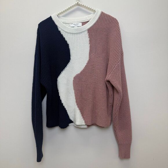 Peter Som x RTR Pink and Blue Colorblock Sweater💙 - Picture 4 of 9
